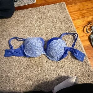Frederick's of Hollywood Blue Lace Bra